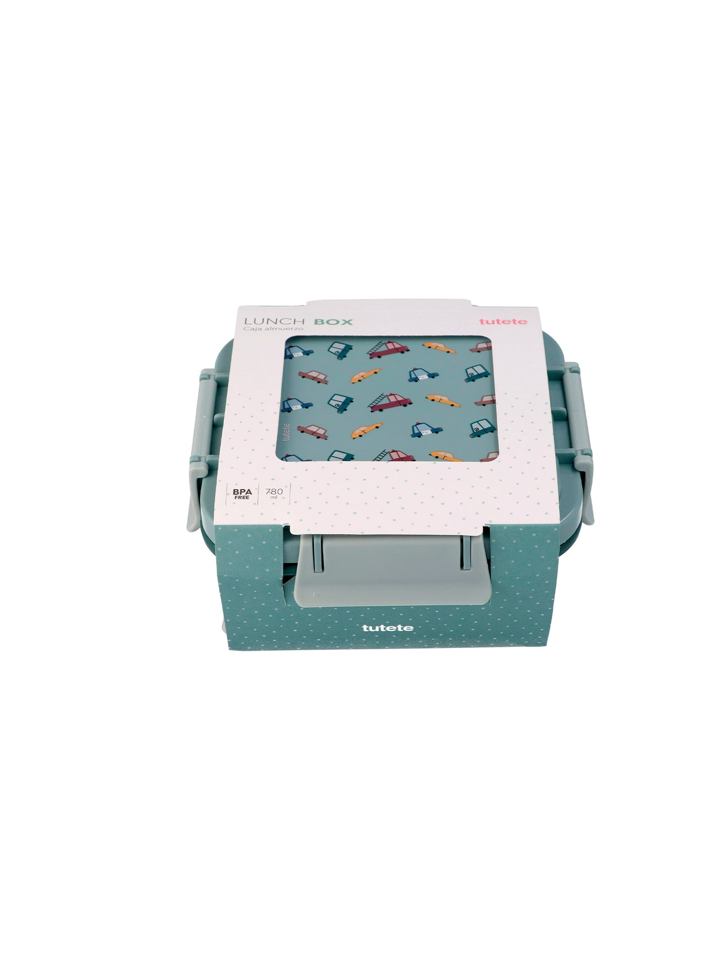 TUPPER-CAJA ALMUERZO GRANDE VINTAGE CARS Tutete KIDSME