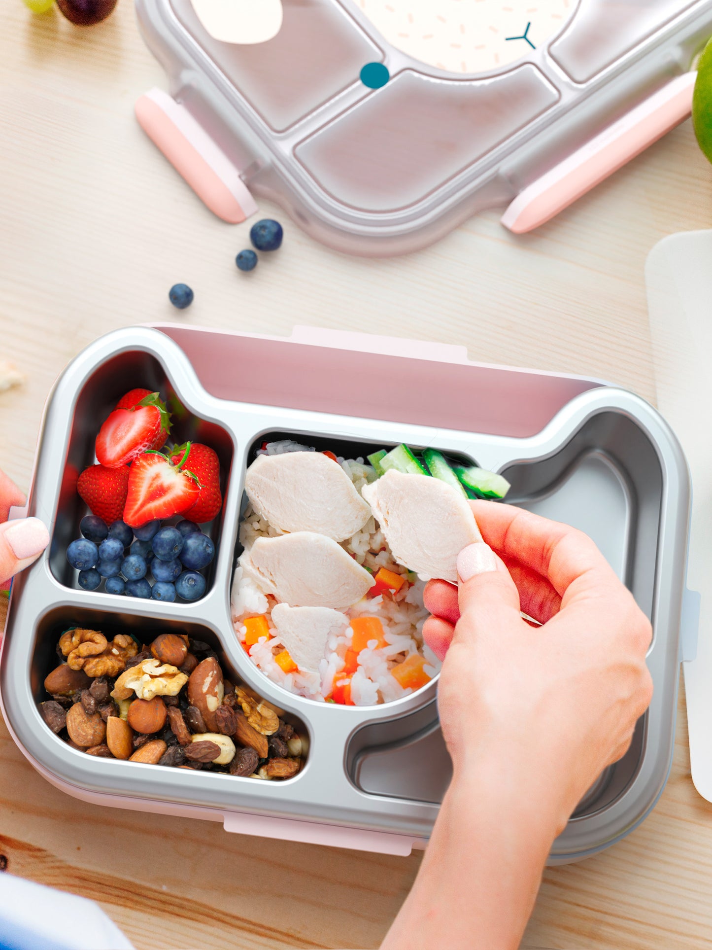 CAJA ALMUERZO MB WONDER ROSA Monbento KIDSME