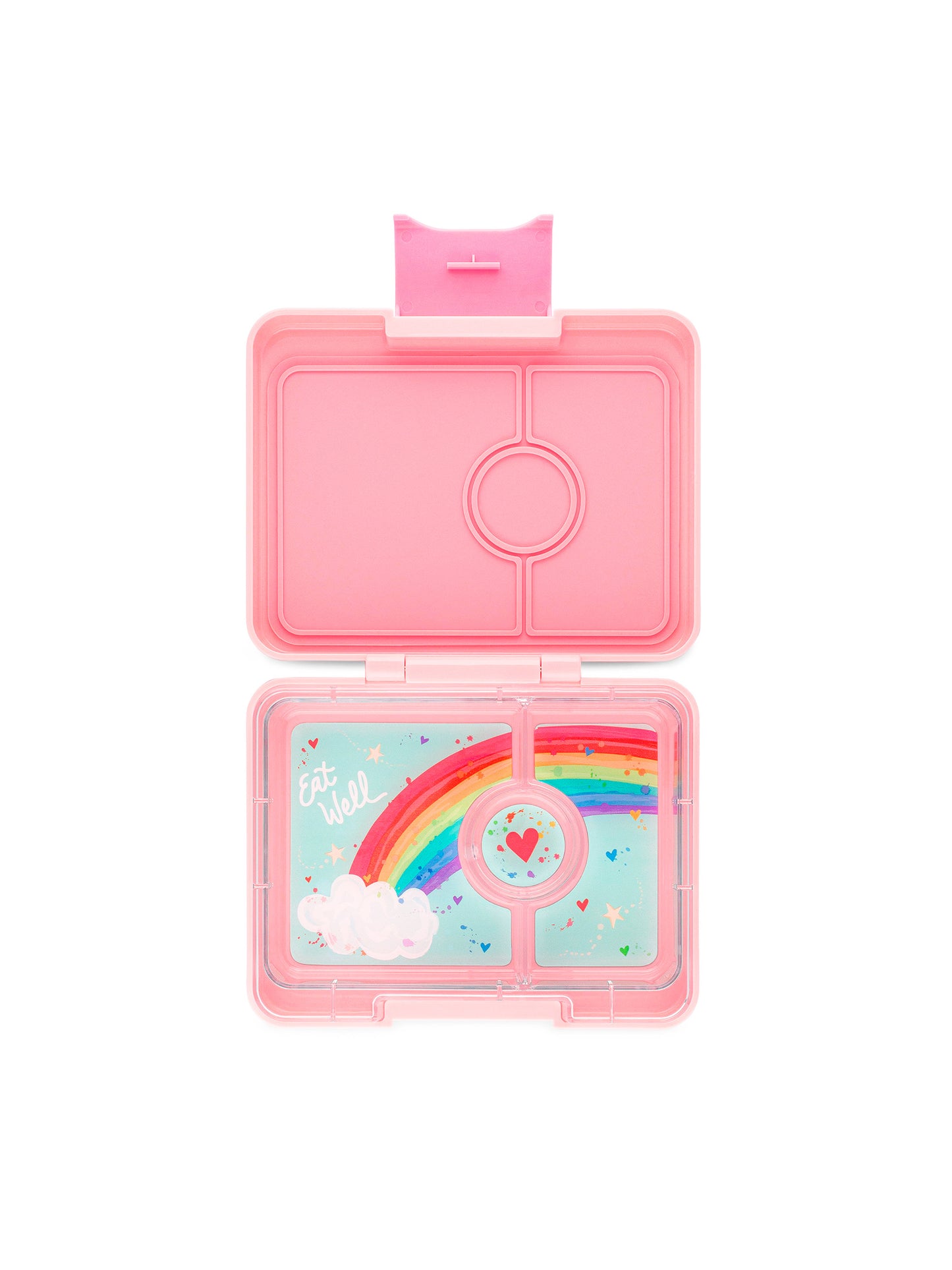 YUMBOX SNACK 3 SECCIONES RAINBOW COCO PINK Yumbox KIDSME