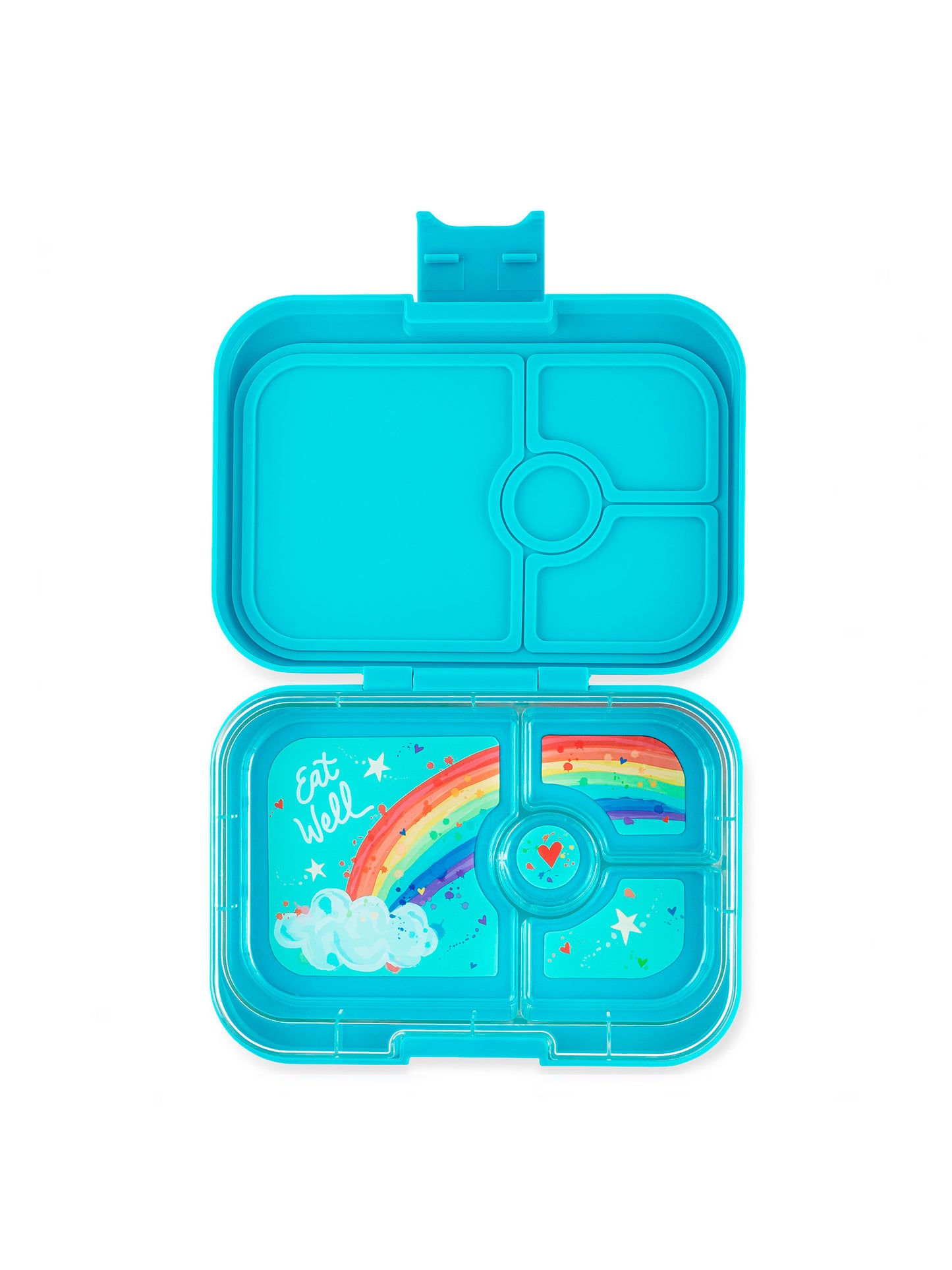 YUMBOX PANINO 4 SECCIONES RAINBOW AQUA Yumbox KIDSME