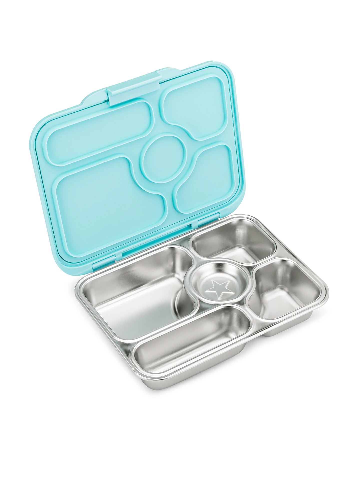 YUMBOX PRESTO ACERO INOX 5 SECCIONES AQUA Yumbox KIDSME