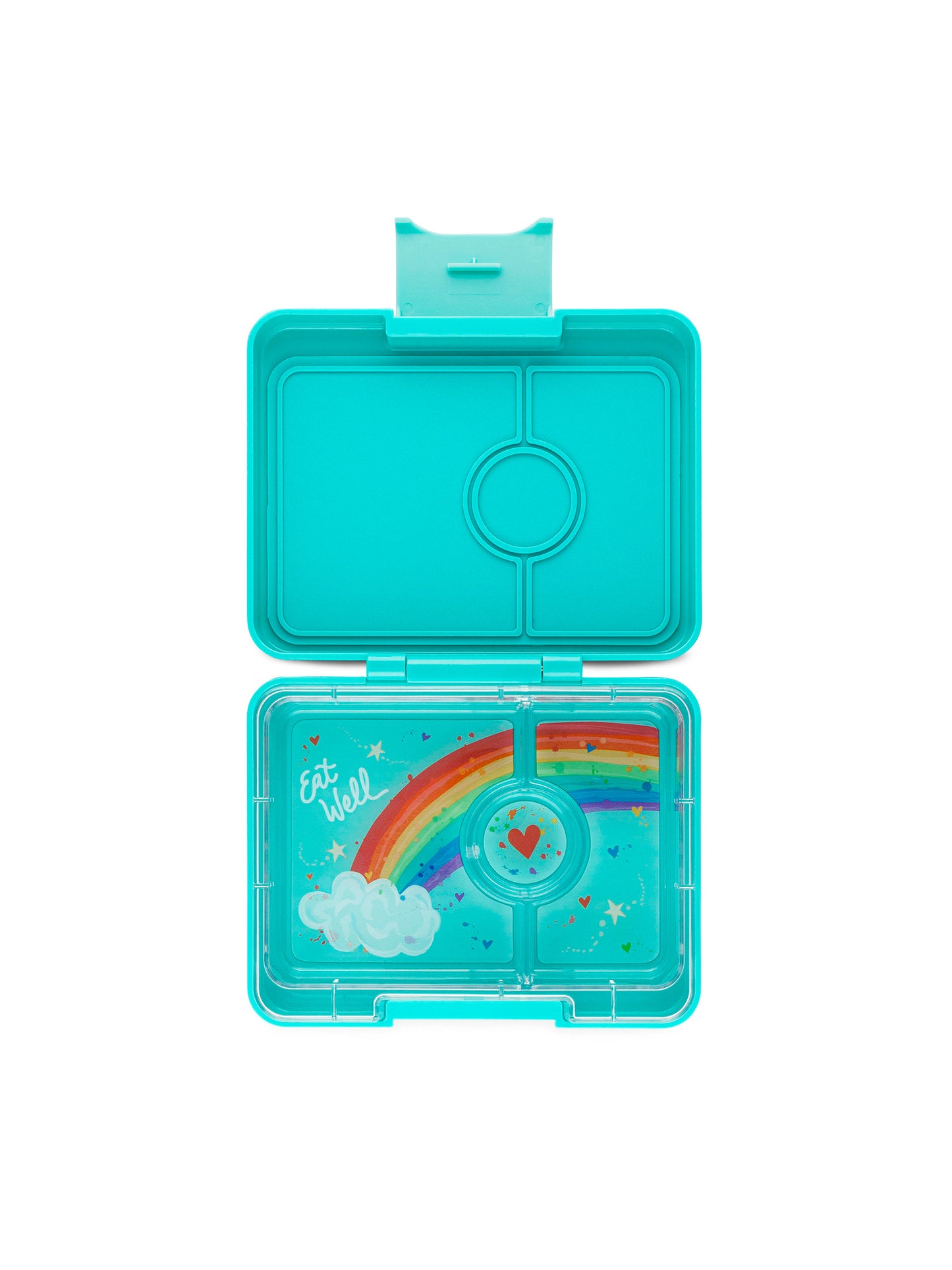 YUMBOX SNACK 3 SECCIONES RAINBOW AQUA Yumbox KIDSME