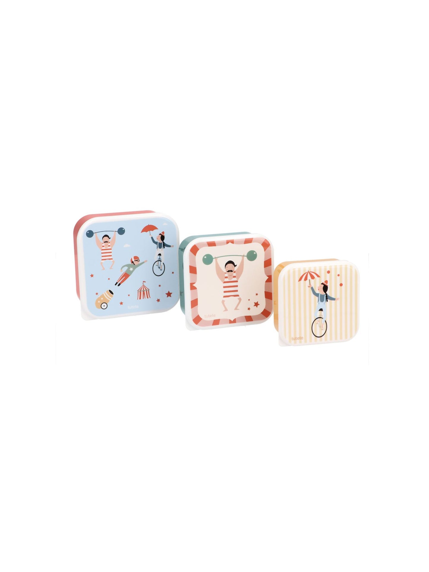 3 TUPPER - CAJA DE ALMUERZO CIRCUS SHOW Tutete KIDSME