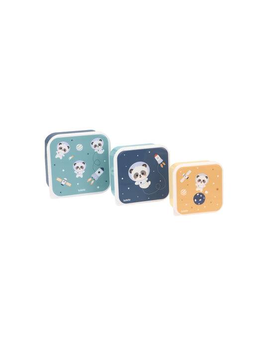 3 TUPPER - CAJA DE ALMUERZO PANDAS IN SPACE