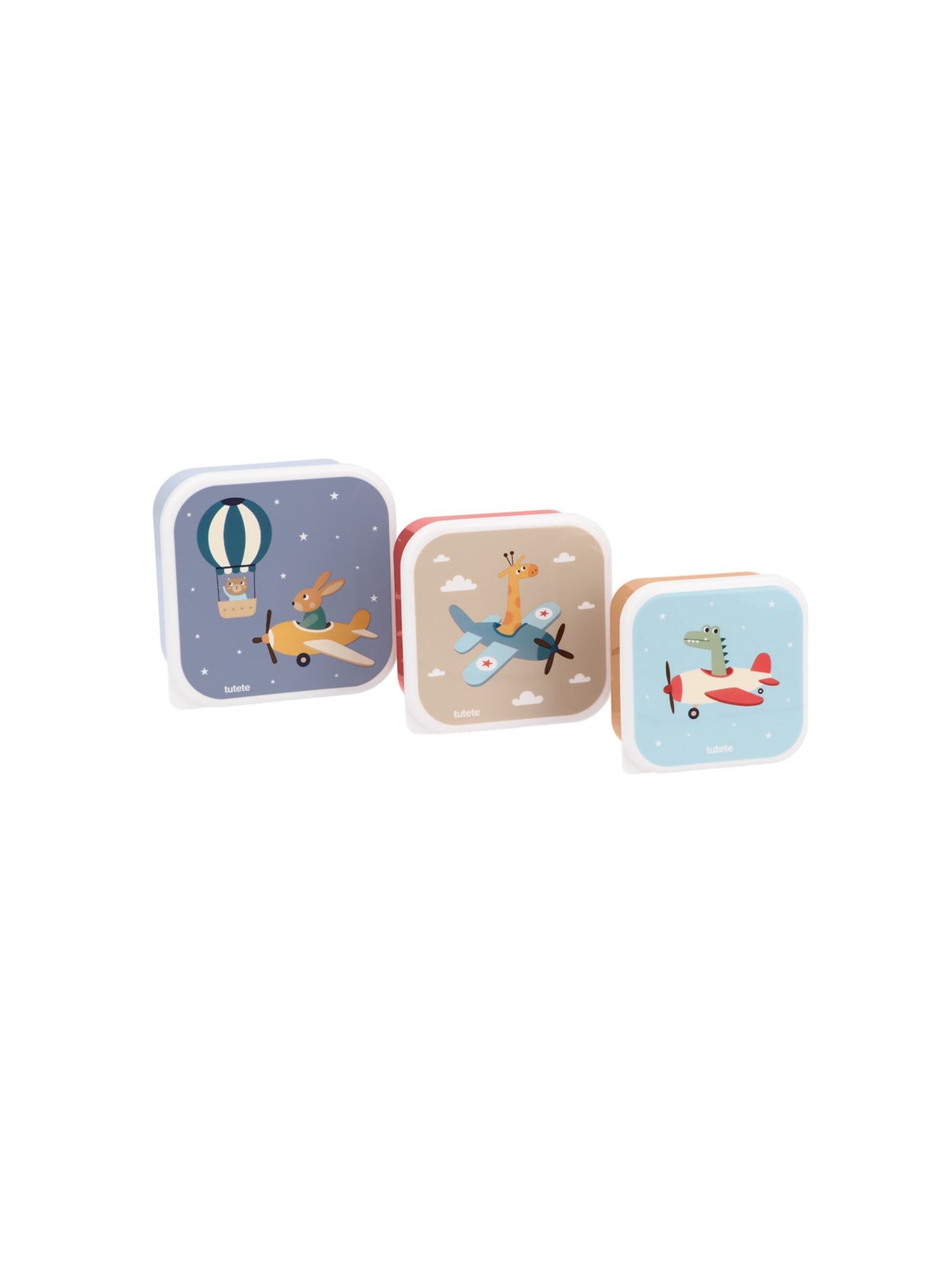 3 TUPPER - CAJA DE ALMUERZO PLANES Tutete KIDSME