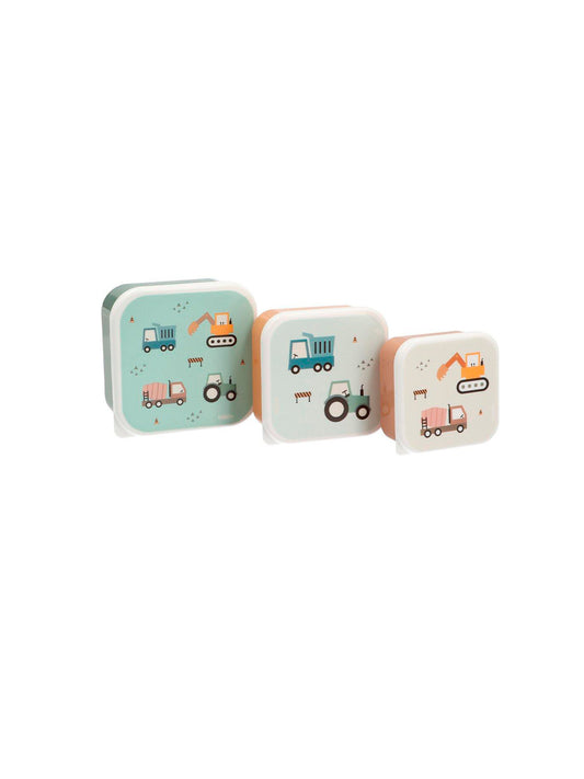 3 TUPPER - CAJA DE ALMUERZO TRUCKS Tutete KIDSME