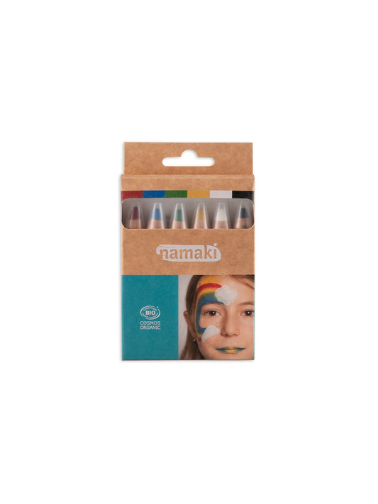 SET 6 LÁPICES MAQUILLAJE RAINBOW Namaki KIDSME