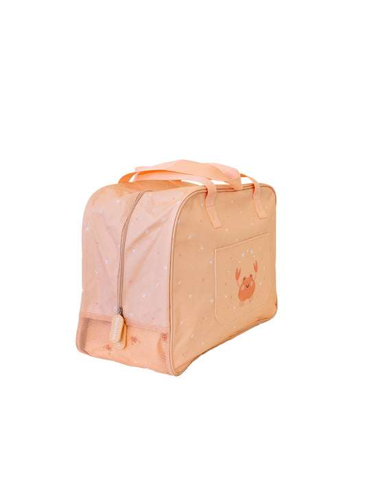 BOLSO DE PLAYA ANTIARENA CRAB CORAL Monneka KIDSME