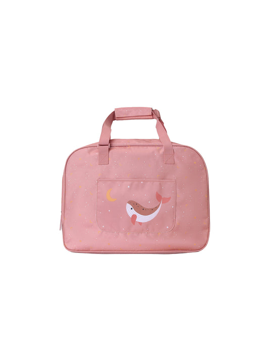 BOLSO DE PLAYA ANTIARENA WHALE PINK Monneka KIDSME