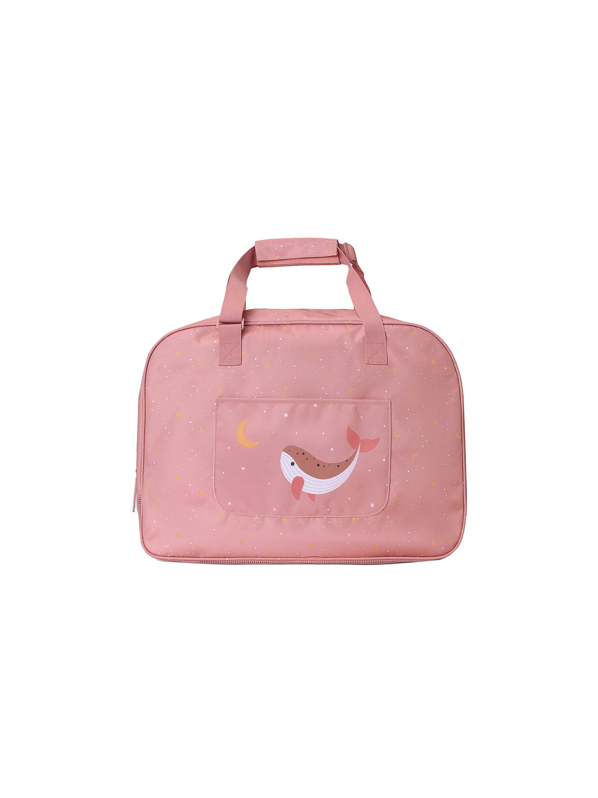 BOLSO DE PLAYA ANTIARENA WHALE PINK Monneka KIDSME