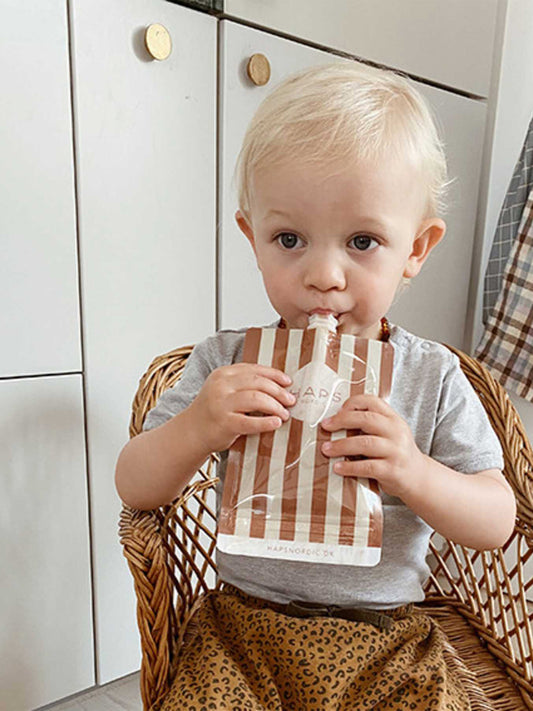 SET 3 BOLSAS PARA SMOOTHIE MARINE STRIPES HAPS Nordic KIDSME