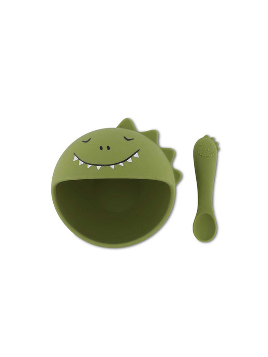 SET BOL Y CUCHARA MR.DINO Trixie KIDSME