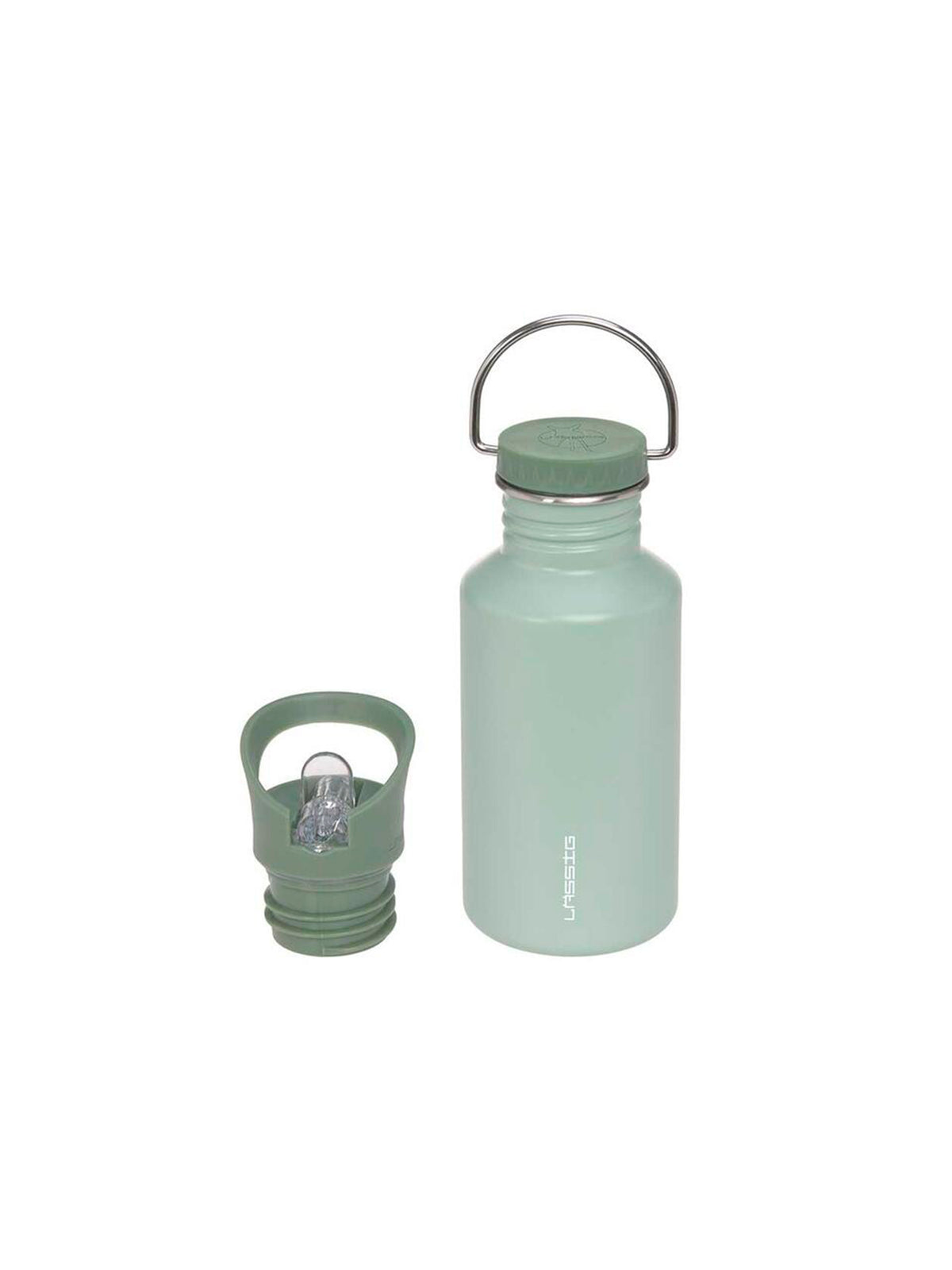BOTELLA ACERO INOX GREEN Lassig KIDSME