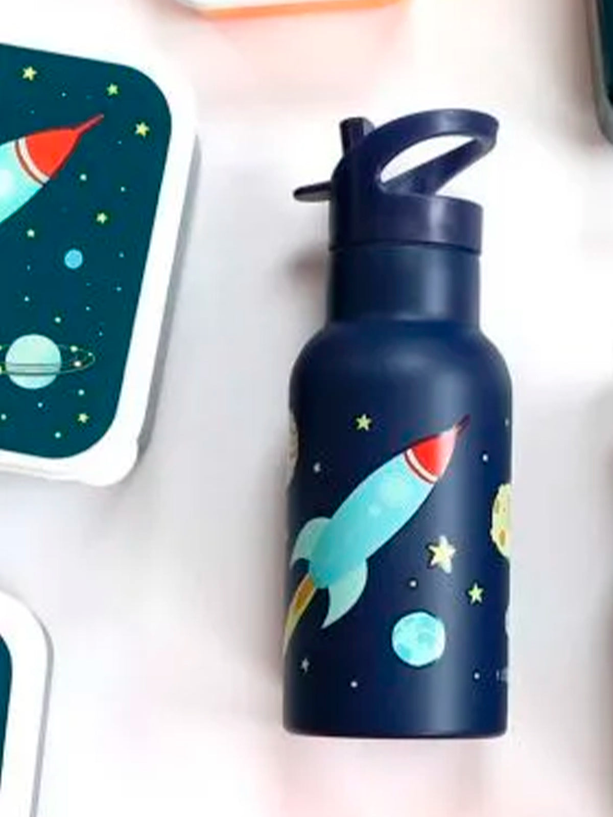 BOTELLA TÉRMICA ACERO SPACE A little lovely company KIDSME