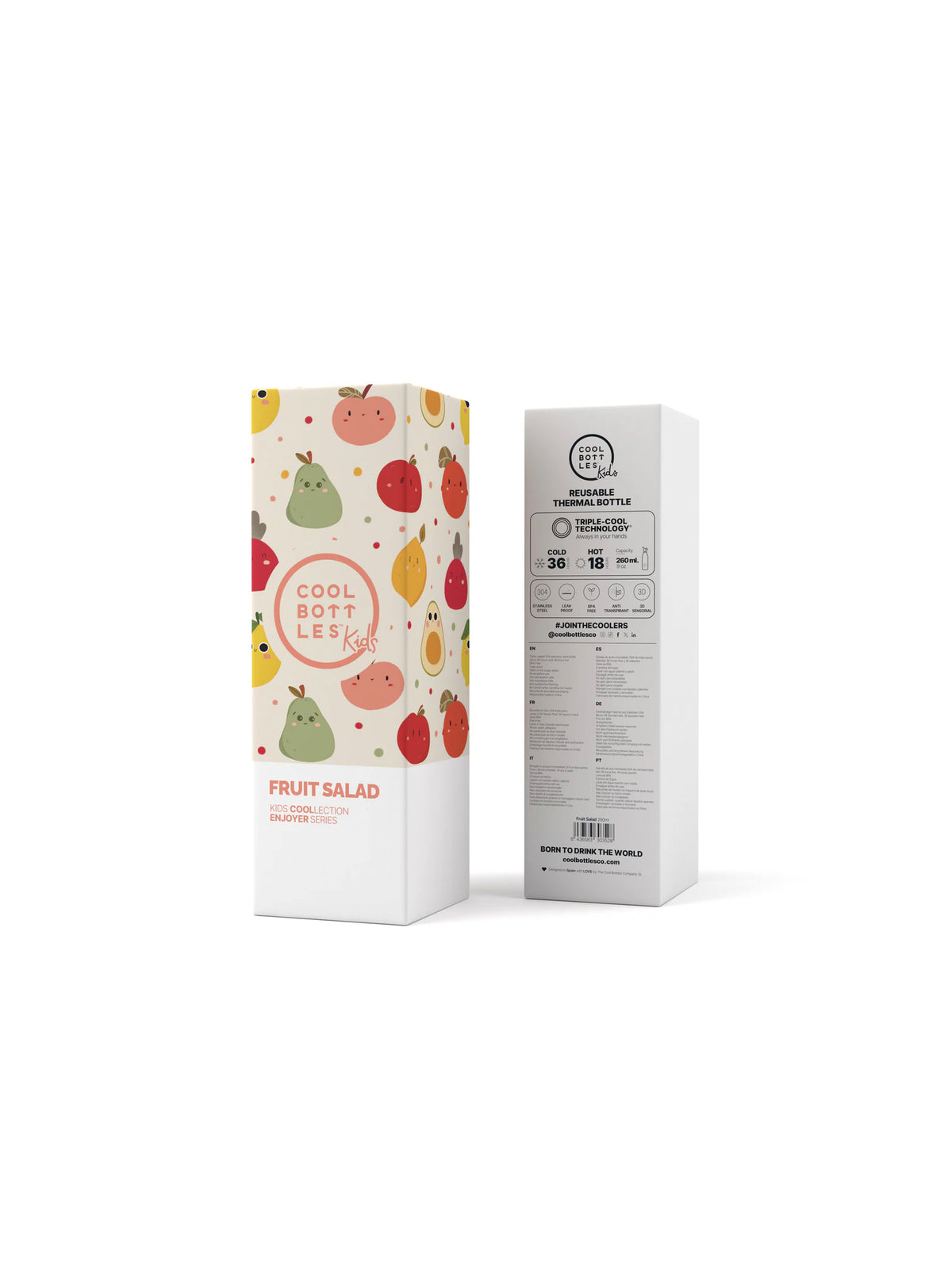 BOTELLA TÉRMICA FRUIT SALAD 260ml Cool Bottles KIDSME