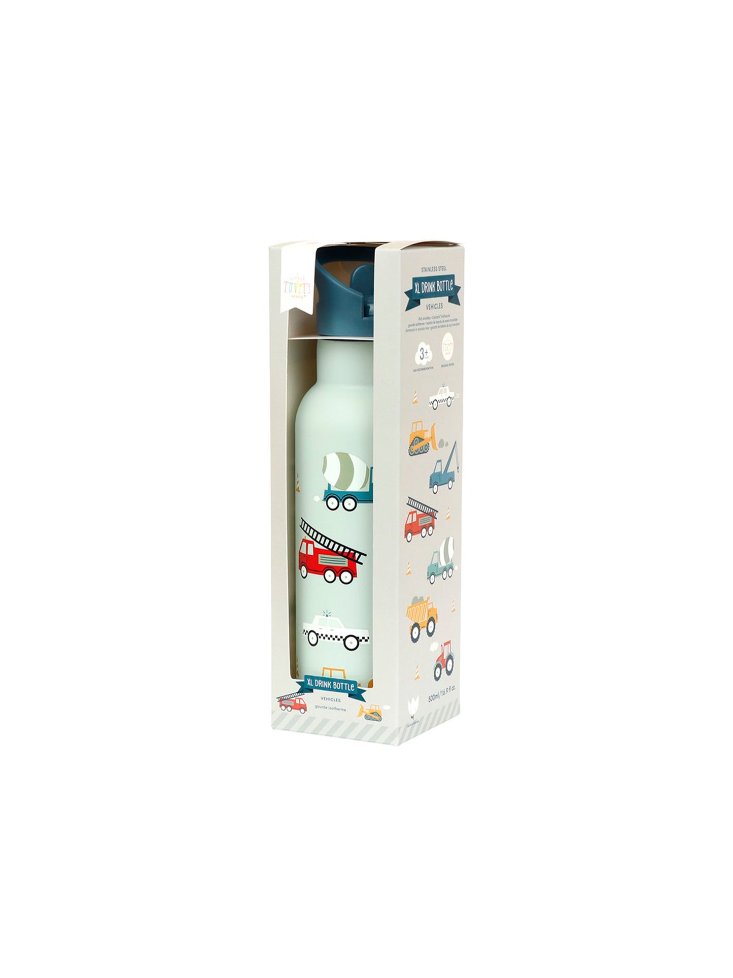 BOTELLA TÉRMICA ACERO VEHÍCULOS 500 ml.