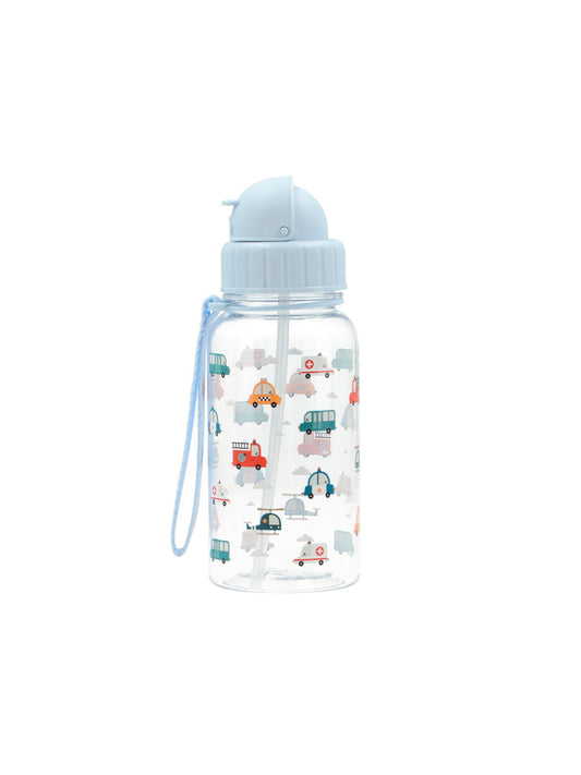 PLASTIC BOTTLE STRAW VINTAGE CARS