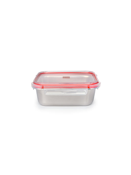 TUPPER CAJA DE ALMUERZO ACERO RECTANGULAR 700ml (APTO HORNO/MICROONDAS)