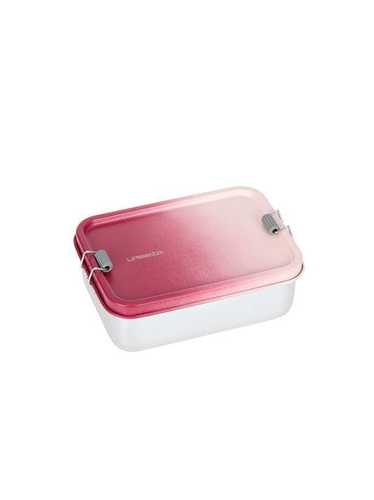 TUPPER-CAJA ALMUERZO ACERO ROSE Lassig KIDSME