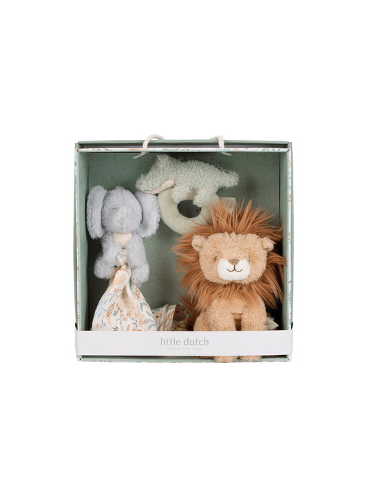 CAJA REGALO BEBÉ SAFARI FRIENDS Little dutch KIDSME