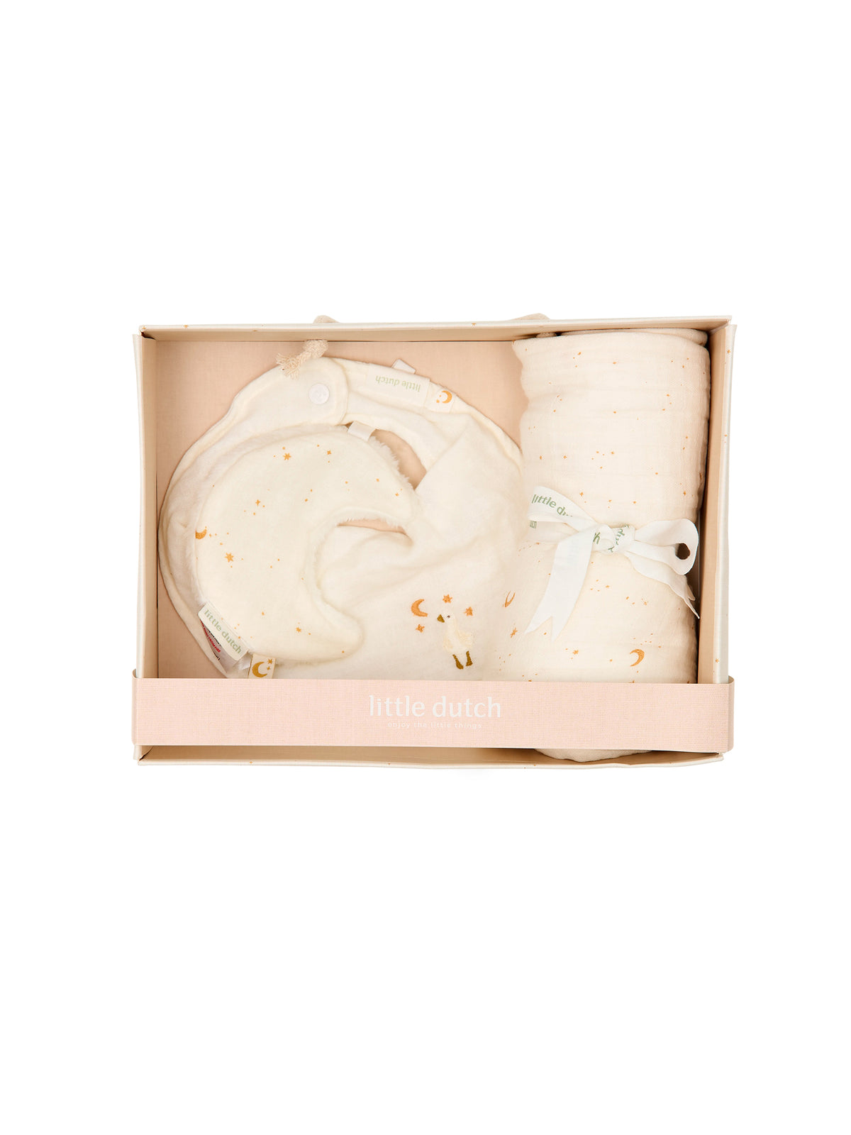 CAJA REGALO BEBÉ ECO MOON & STARS Little dutch KIDSME