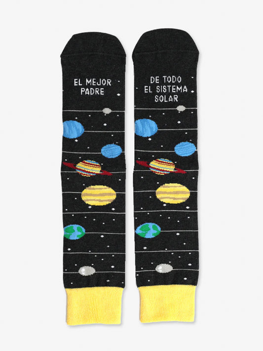 TAZA + CALCETINES "EL MEJOR PADRE, DE TODO EL SISTEMA SOLAR"