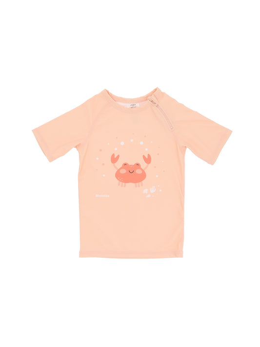 CAMISETA PROTECCIÓN SOLAR CRAB CORAL Monneka KIDSME