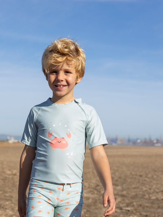 CAMISETA PROTECCIÓN SOLAR CRAB SAGE Monneka KIDSME