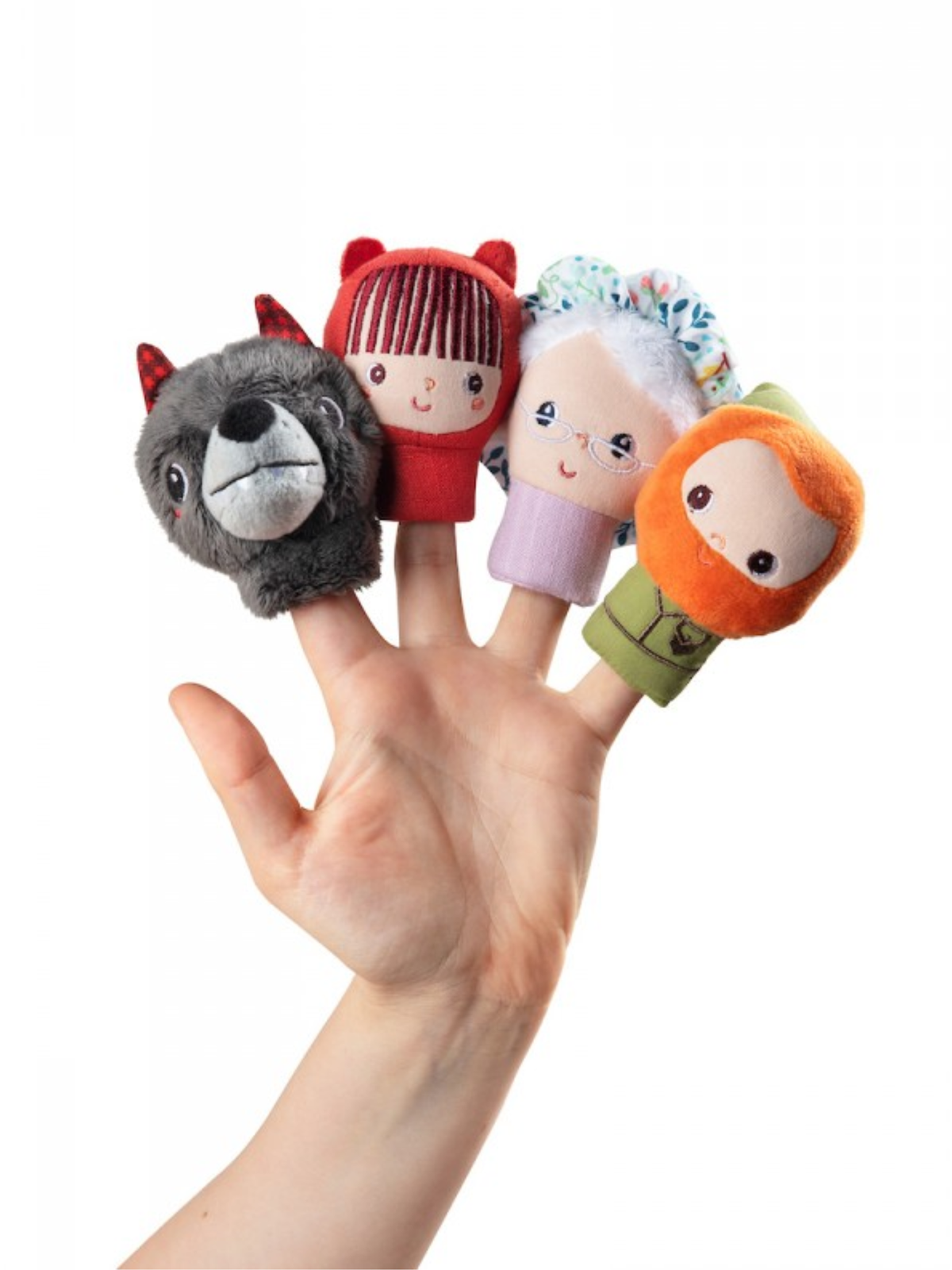 MARIONETAS DE DEDOS CAPERUCITA ROJA Lilliputiens KIDSME