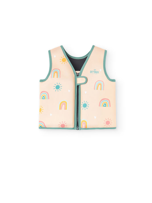 CHALECO FLOTADOR RAINBOW CREAM 1-2 AÑOS BTBOX KIDSME