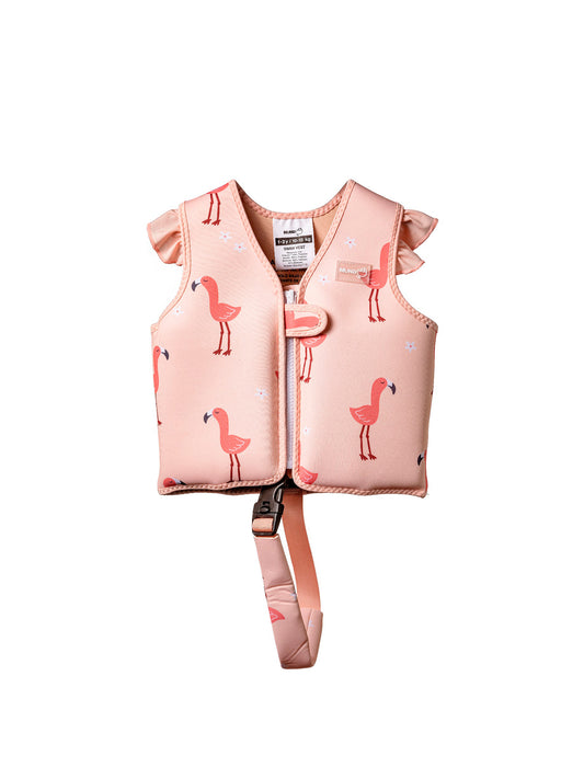 CHALECO FLOTADOR FLAMENCOS 1-2 AÑOS Mundo Petit KIDSME