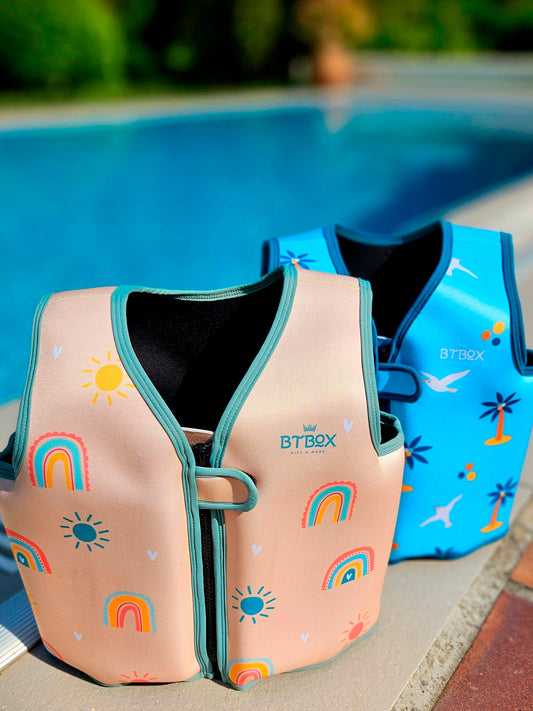 CHALECO FLOTADOR RAINBOW CREAM 1-2 AÑOS BTBOX KIDSME