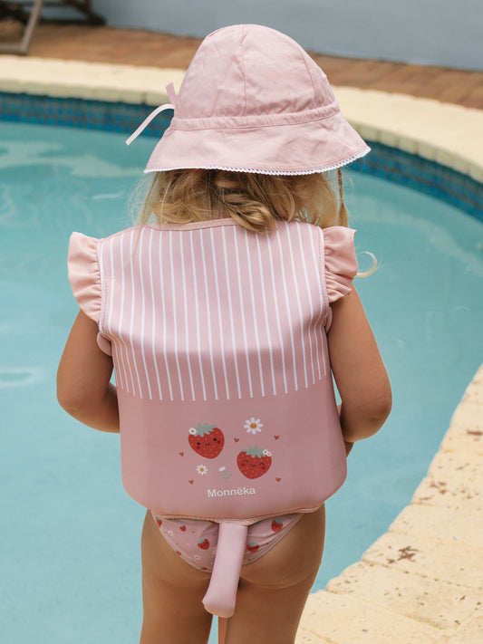 CHALECO FLOTADOR APRENDIZAJE STAWBERRIES 1-2 AÑOS Monneka KIDSME