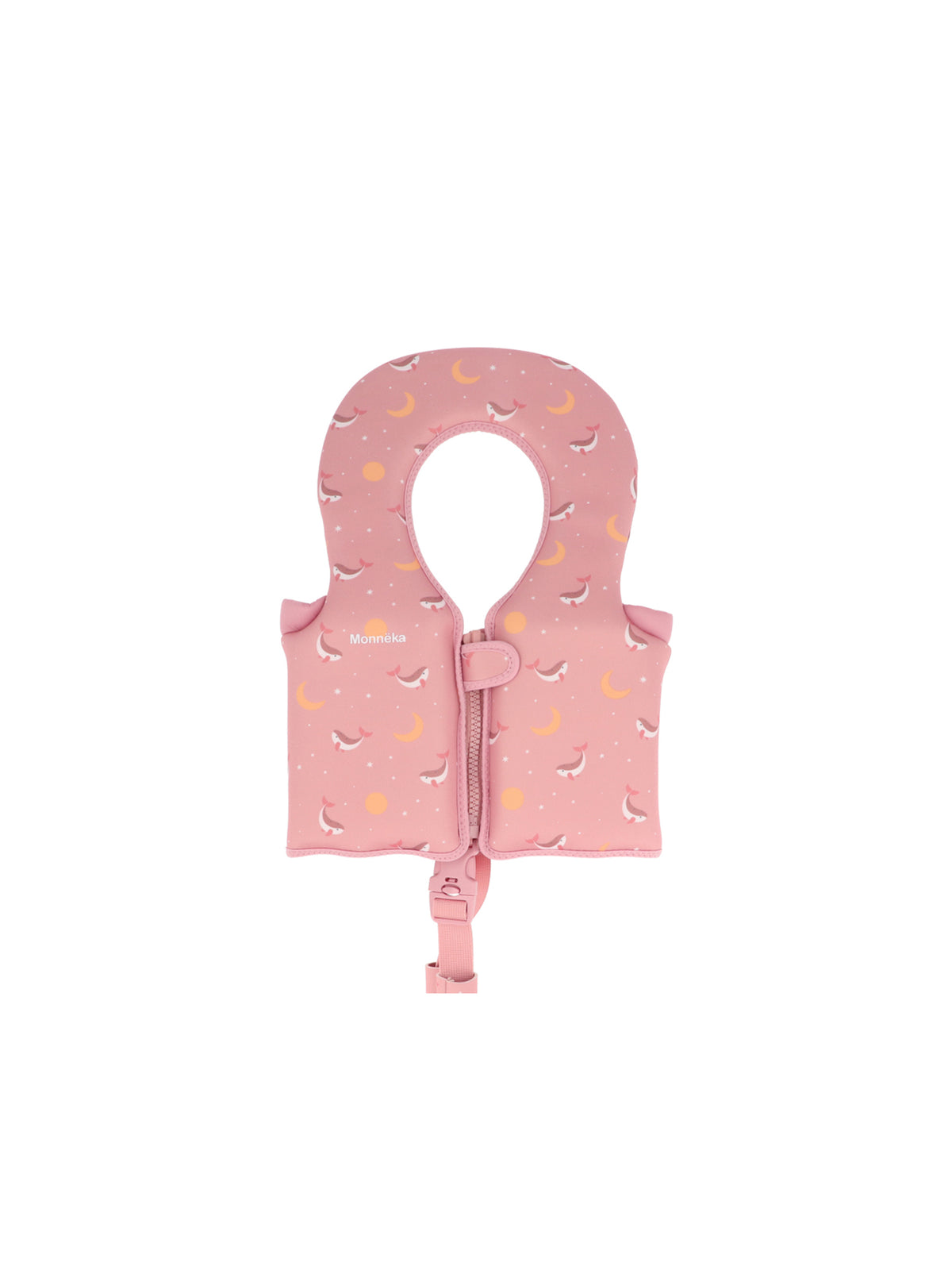 CHALECO FLOTADOR APRENDIZAJE WHALE PINK 1-2 AÑOS Monneka KIDSME