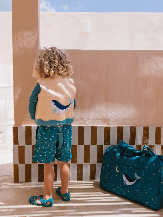 BOLSO DE PLAYA ANTIARENA WHALE TEAL