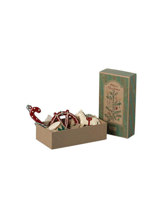 CONJUNTO DE ADORNOS DE METAL PETER'S CHRISTMAS Maileg KIDSME