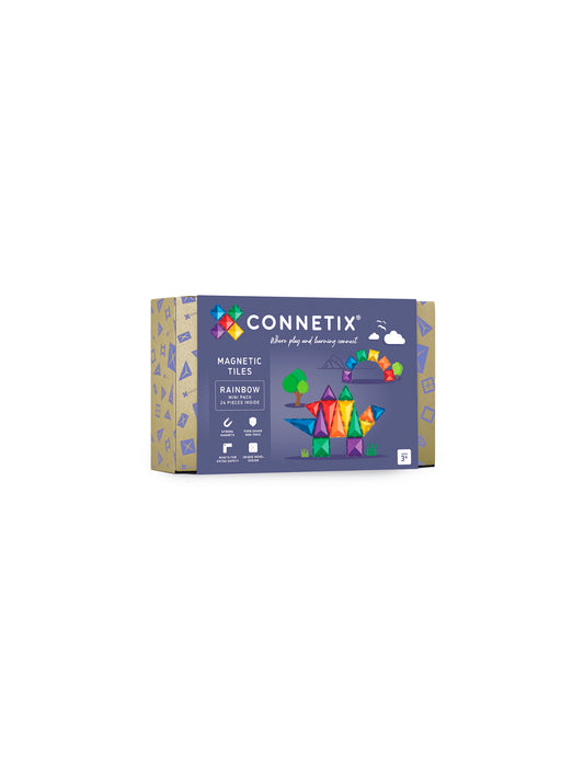 24 PIEZAS MAGNÉTICAS CONNETIX RAINBOW MINI PACK Connetix KIDSME