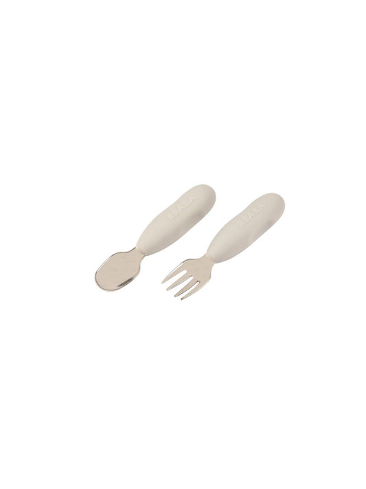 CUBIERTOS INOX GREY Beaba KIDSME