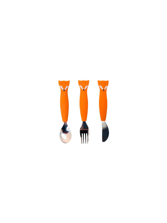 CUBIERTOS ACERO INOX 3 PIEZAS FOX Trixie KIDSME