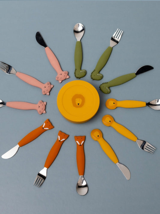 CUBIERTOS SILICONA 3 PIEZAS CAT Trixie KIDSME