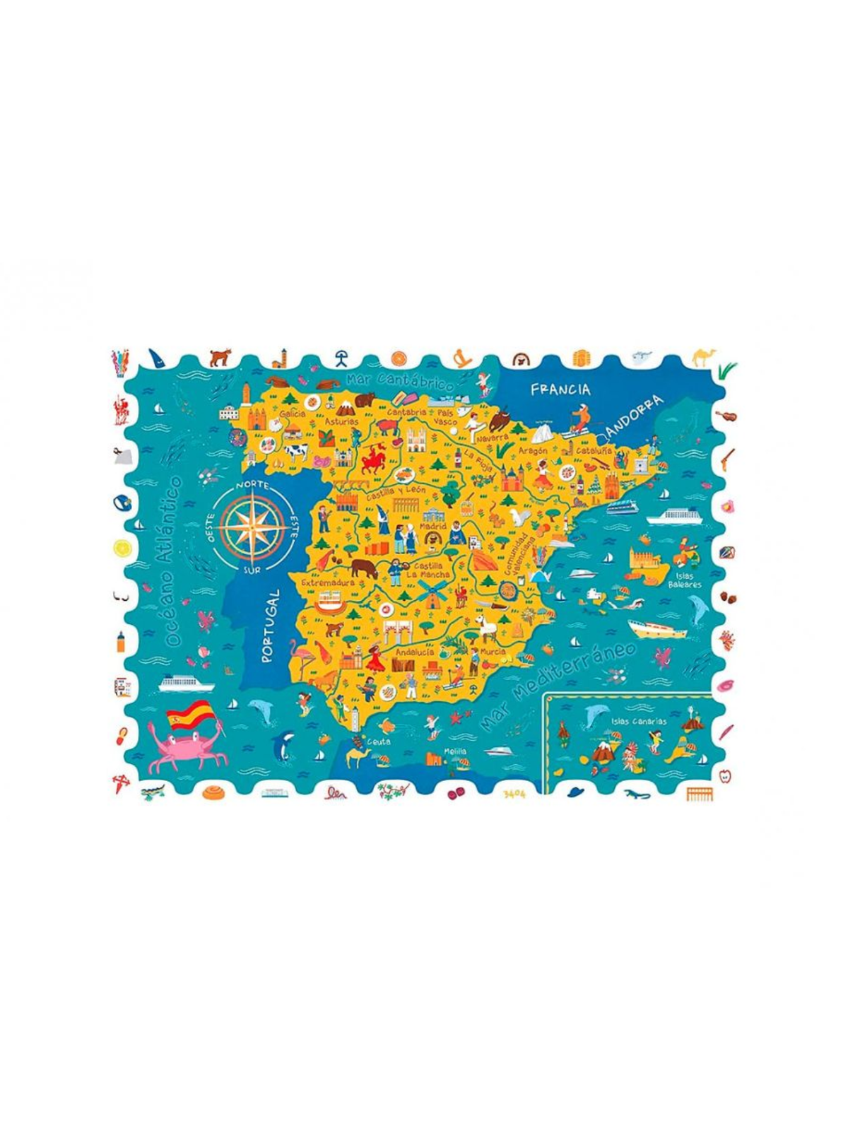 DETECTIVE PUZZLE - MAPA ESPAÑA LUDATTICA KIDSME
