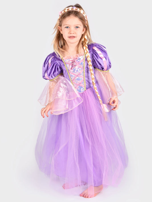 DISFRAZ PRINCESA RAPUNZEL + TRENZA Den Goda Fen KIDSME