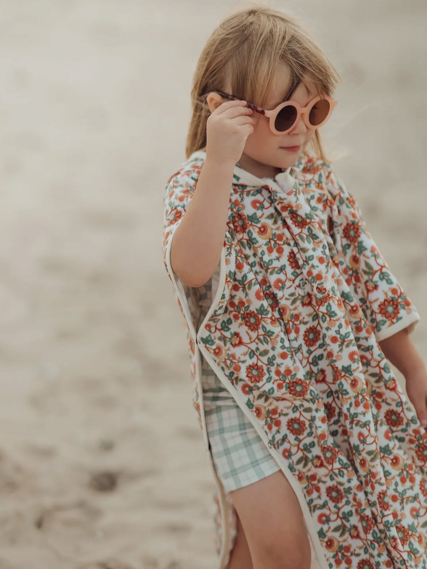 GAFAS DE SOL ORIGINAL ROUND BLUSH BLOOM TORTOISE Grech & Co. KIDSME