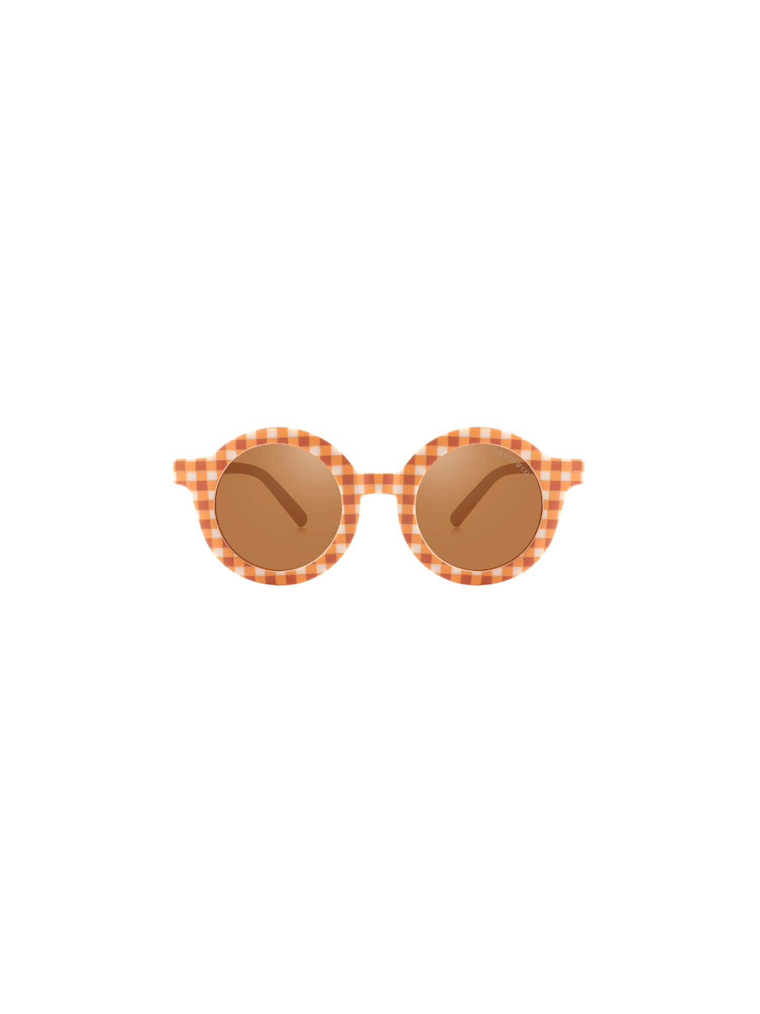 GAFAS DE SOL ORIGINAL ROUND SIENNA GINGHAM Grech & Co. KIDSME