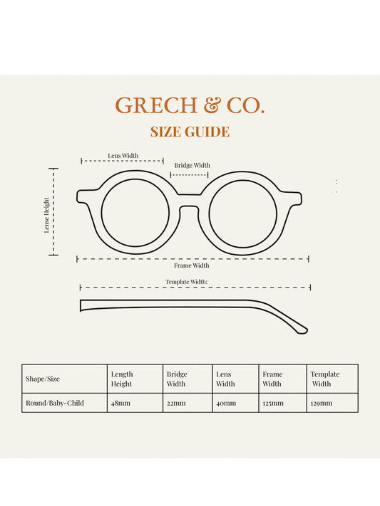 GAFAS DE SOL ORIGINAL ROUND BLUSH BLOOM TORTOISE Grech & Co. KIDSME