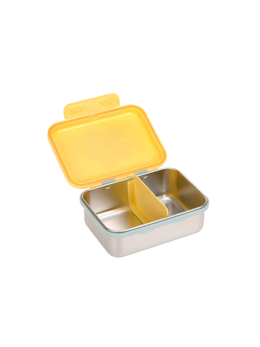 TUPPER-CAJA ALMUERZO ACERO INOX HAPPY FLOWERS Lassig KIDSME