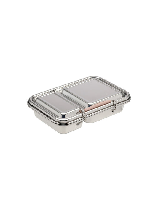 TUPPER ACERO INOX HAPS BOX BLUSH 2 COMPARTIMENTOS HAPS Nordic KIDSME