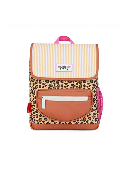 MOCHILA GRANDE PLÁSTICO RECICLADO LEOPARD