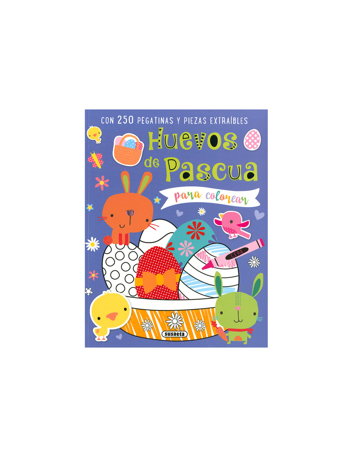 LIBRO ACTIVIDADES CON PEGATINAS HUEVOS DE PASCUA Susaeta KIDSME