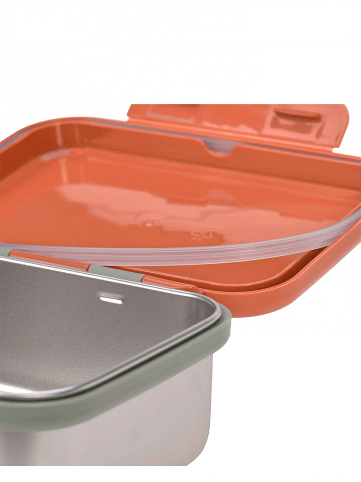 TUPPER-CAJA ALMUERZO ACERO INOX HAPPY PRINT CARAMEL Lassig KIDSME